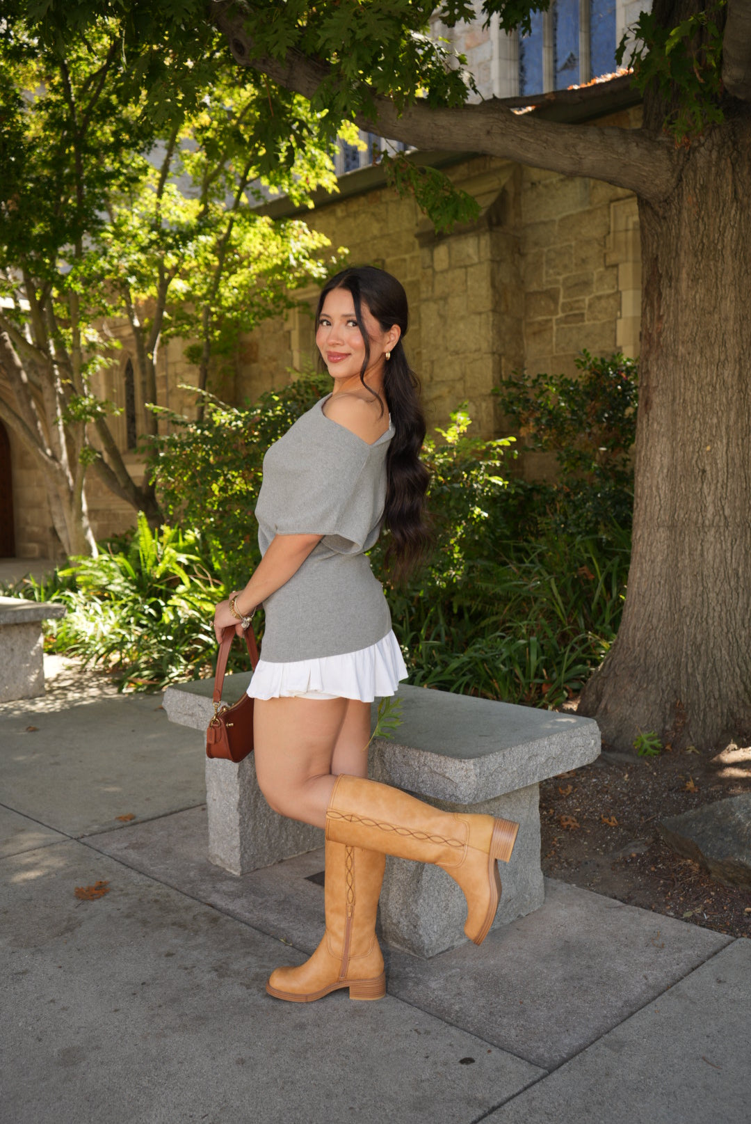 Clair Knit Top (Grey)