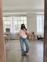 Canvas Cotton Boyfriend Tee (Baby Pink)