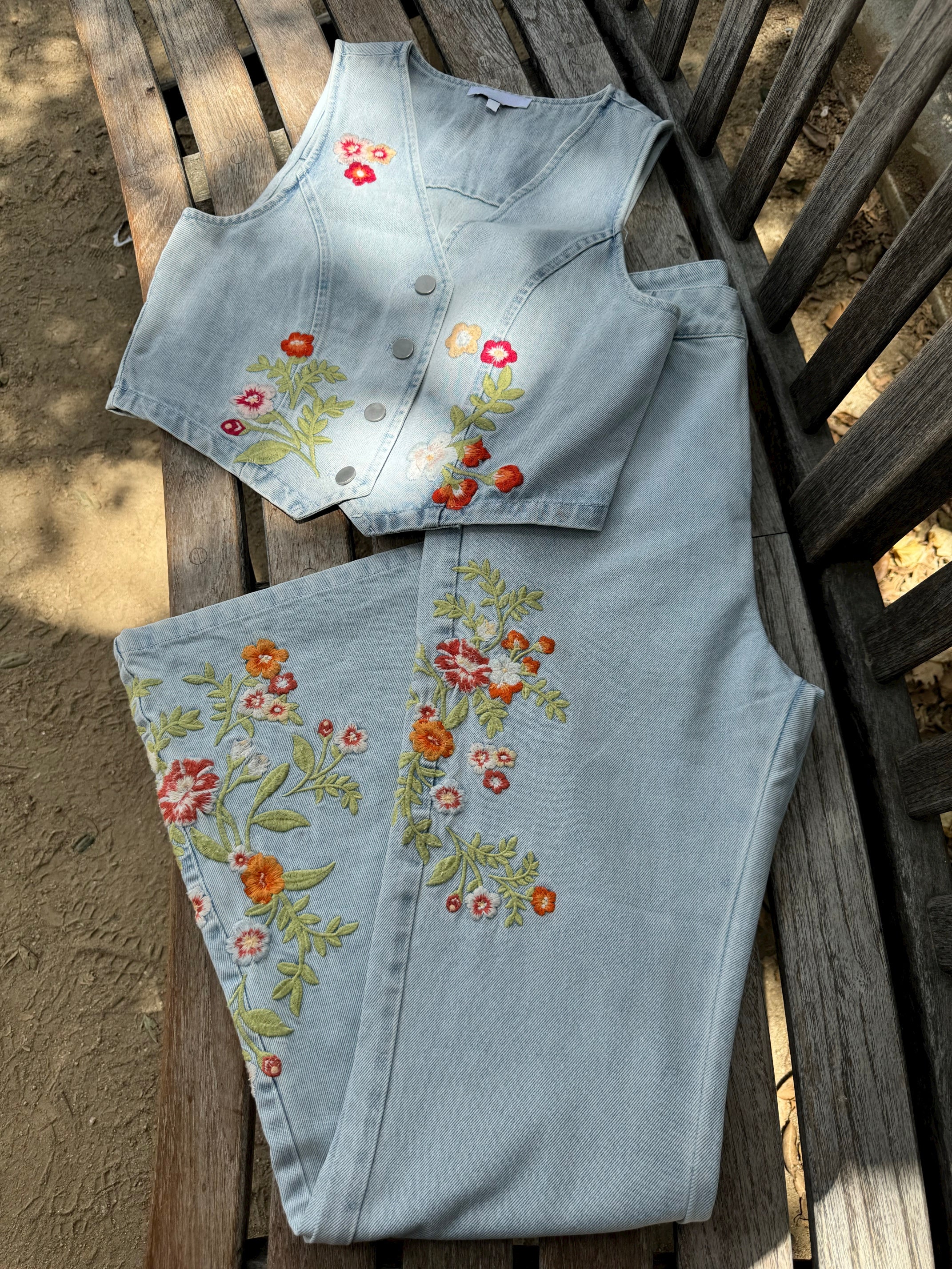 Nuestra Cultura Vest (Light Denim)