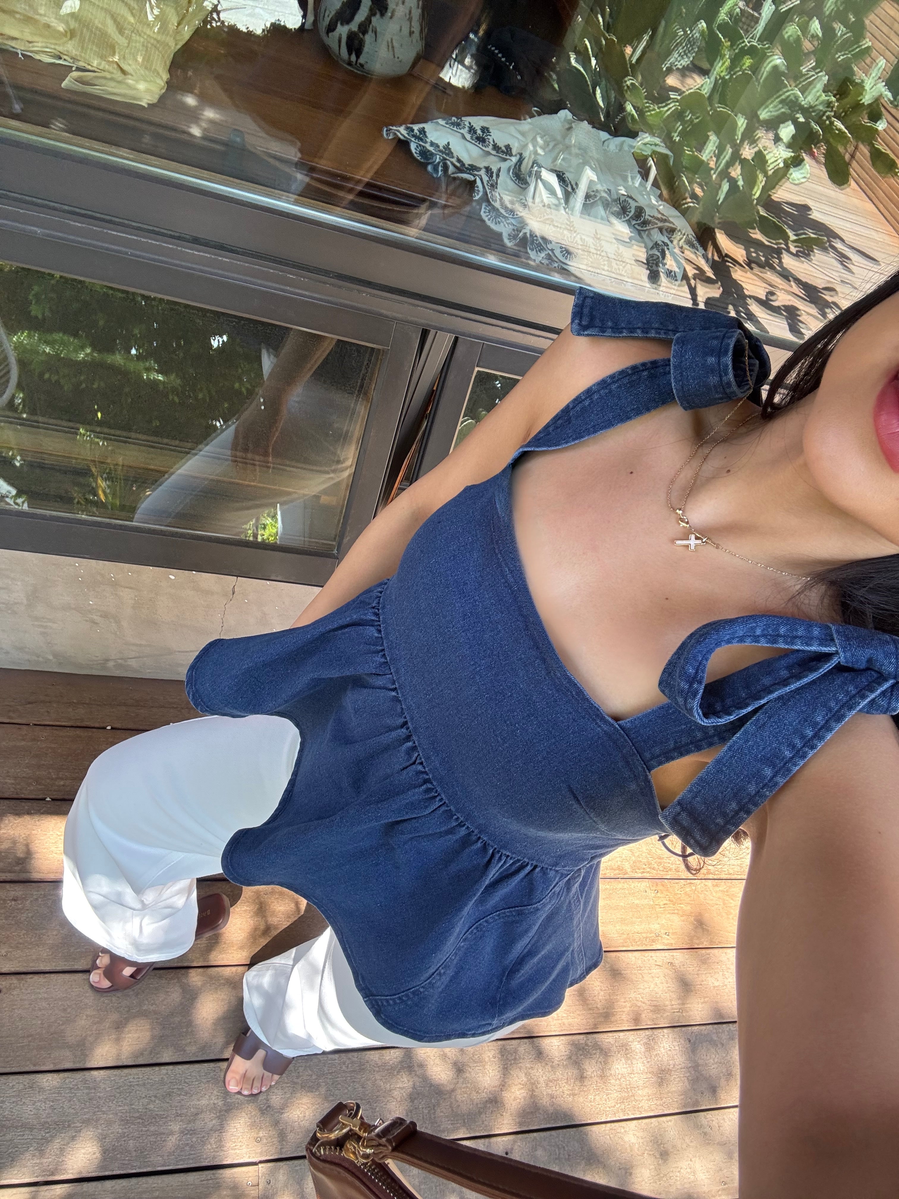 Sol y Mar Denim Top
