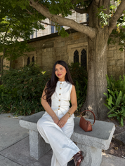 Sunset Tailored Vest (White)