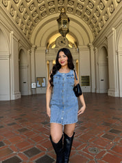 On Edge Denim Dress