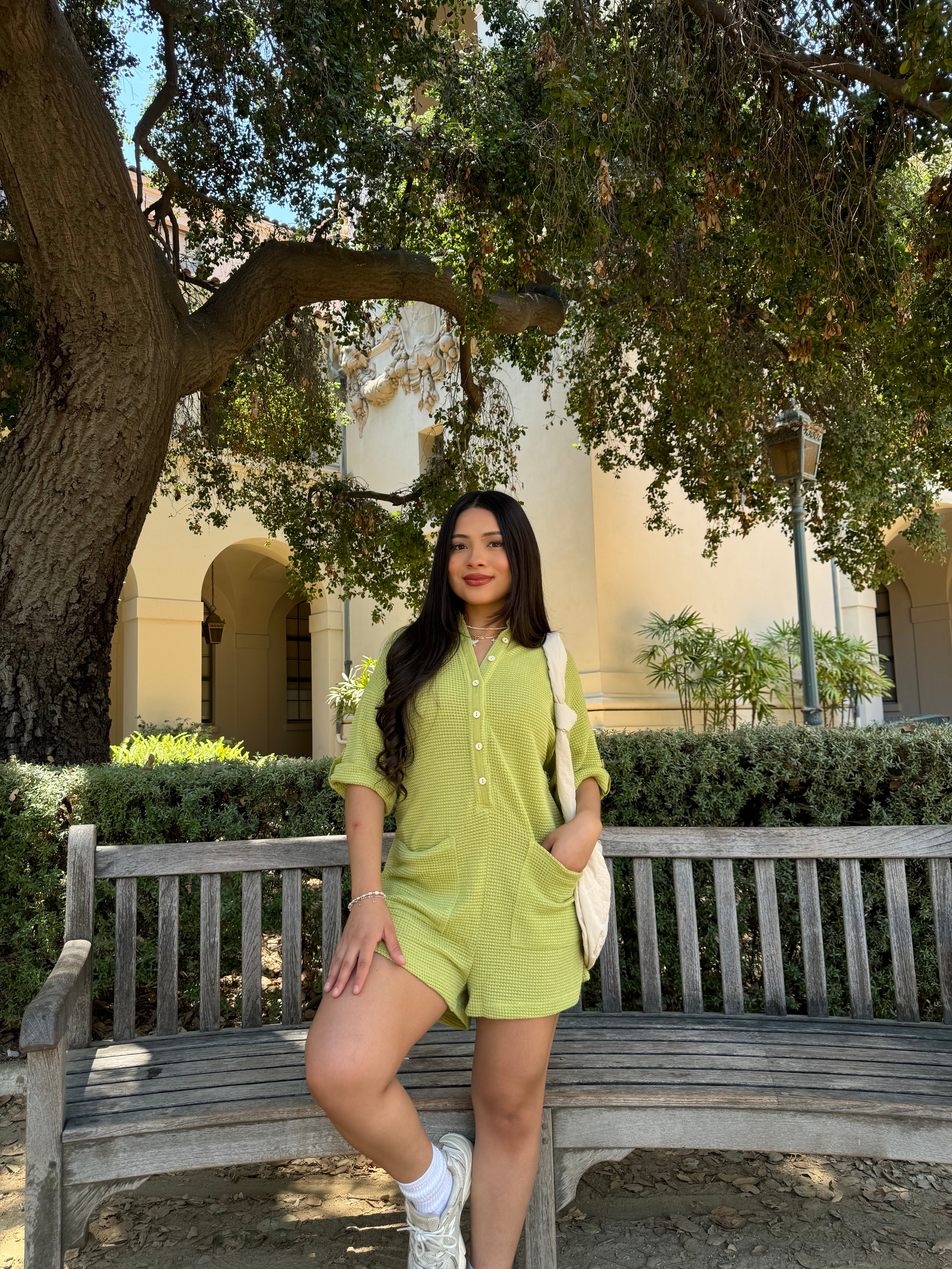 Malibu Romper (Matcha)