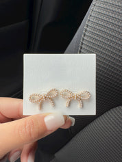 Pearl Bow Earrings