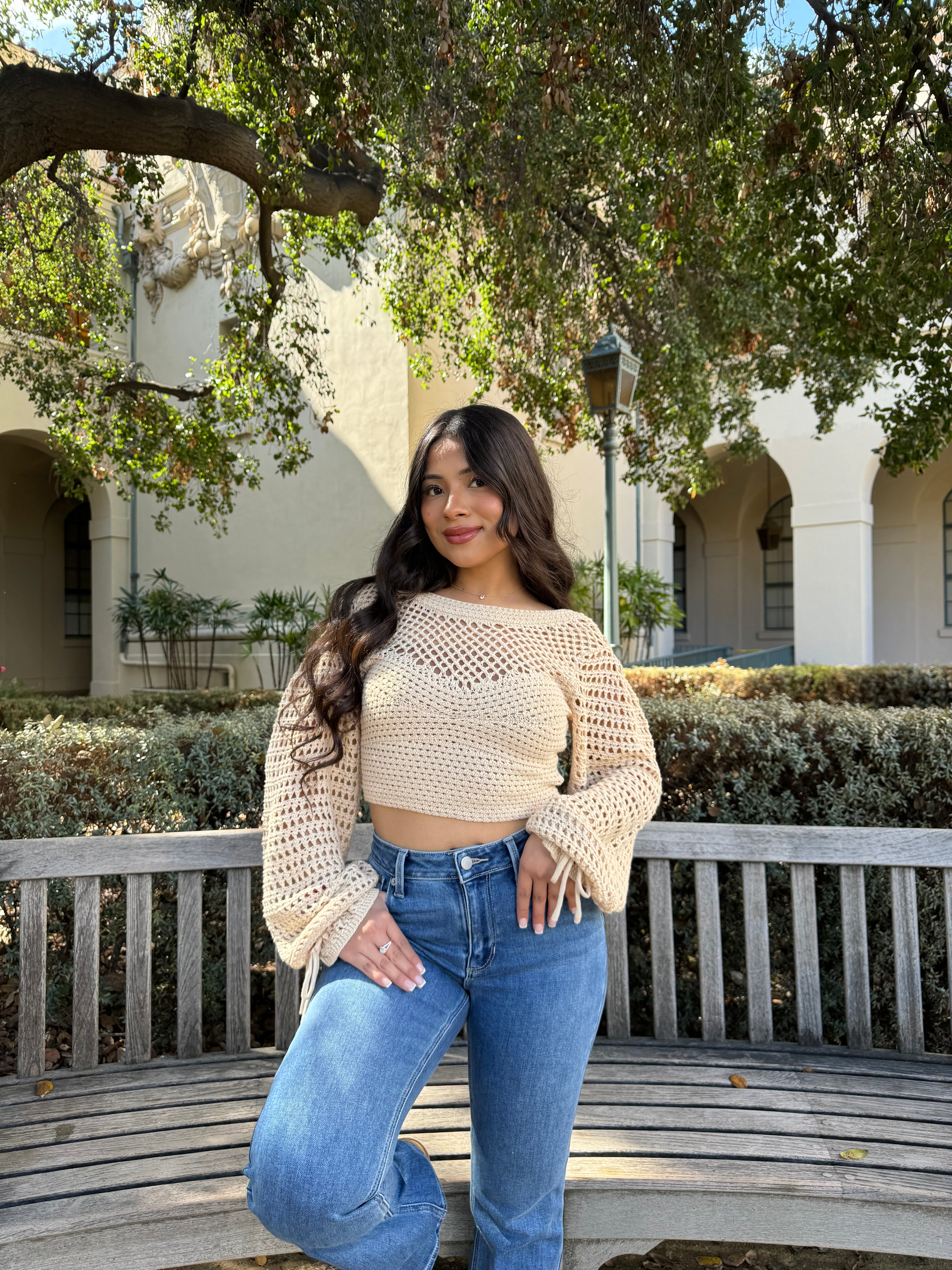 Bare Knit Crochet Long Sleeve