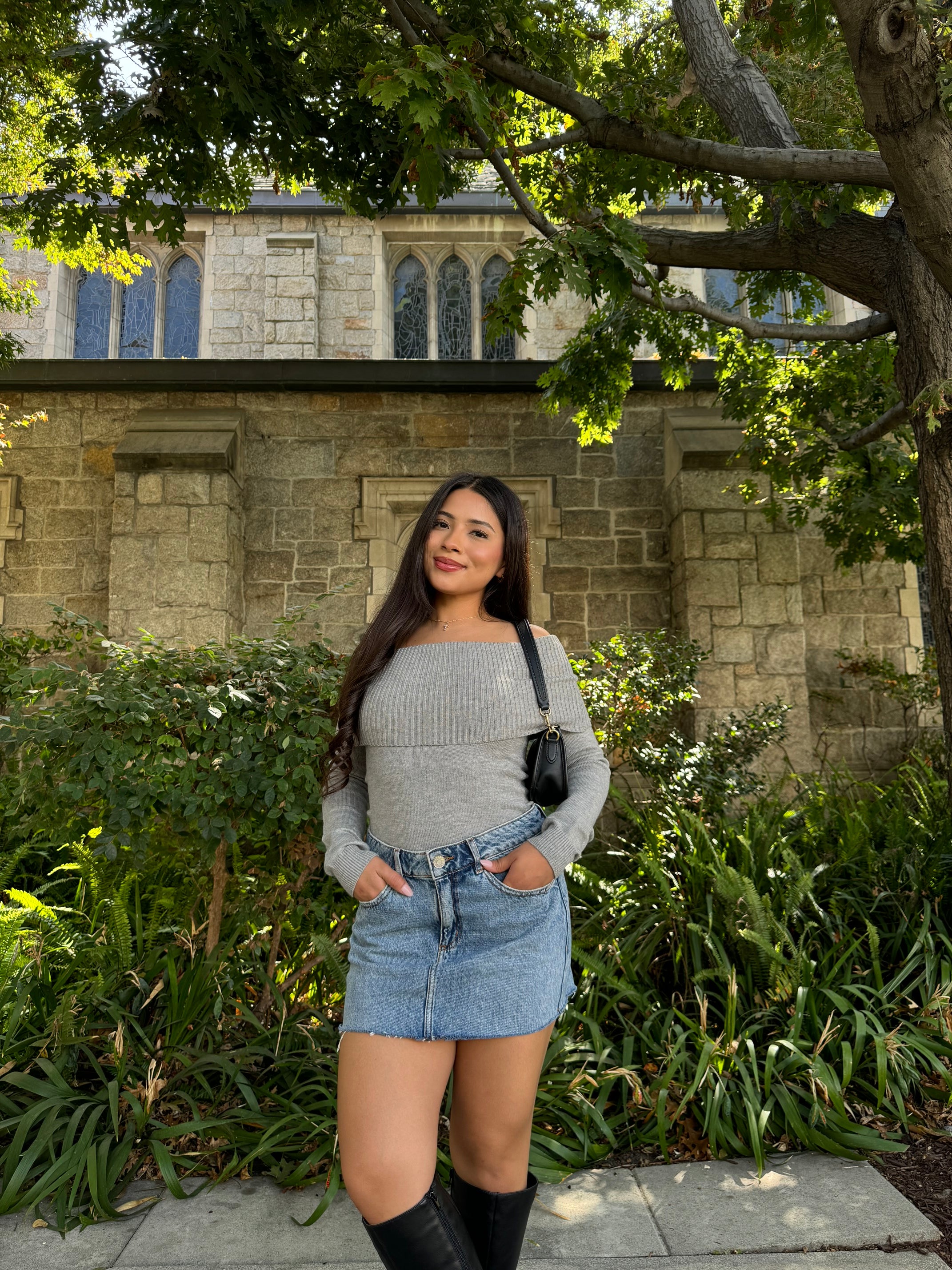 Pamela Knit Top (Grey)