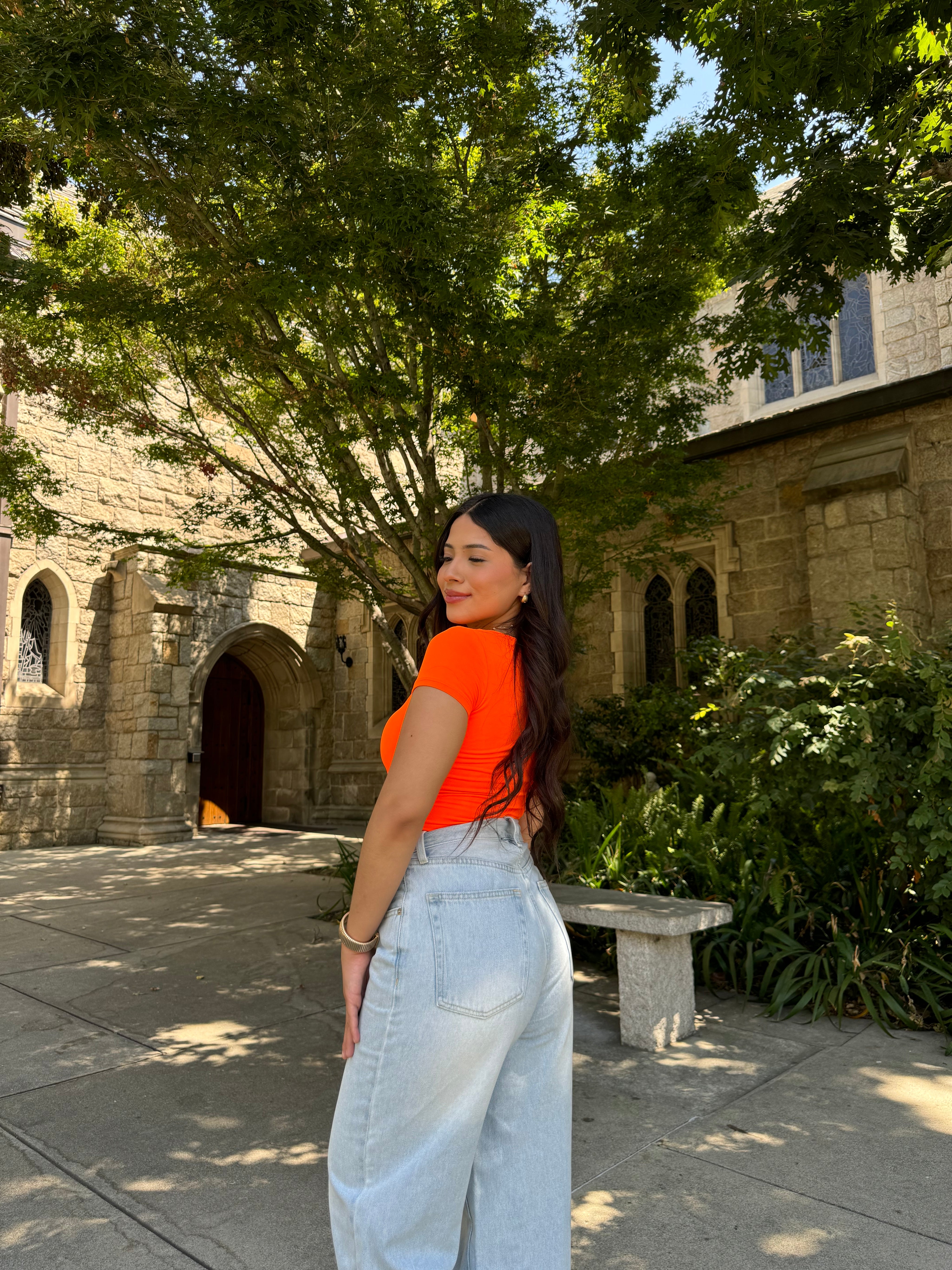 Butter Scoop Short Sleeve (Tangerine)