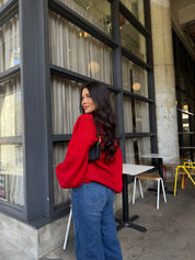 Sweetheart Cardigan (Red)