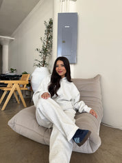 Serene Fleece Hoodie (Heather White)