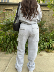 Simple Things Cargo Sweatpants (Heather Grey)