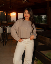 Latte Cardigan (Grey)