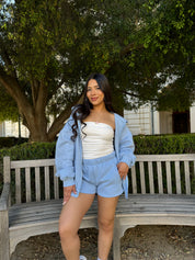 Simple Things Sweat Shorts (Icy Blue)