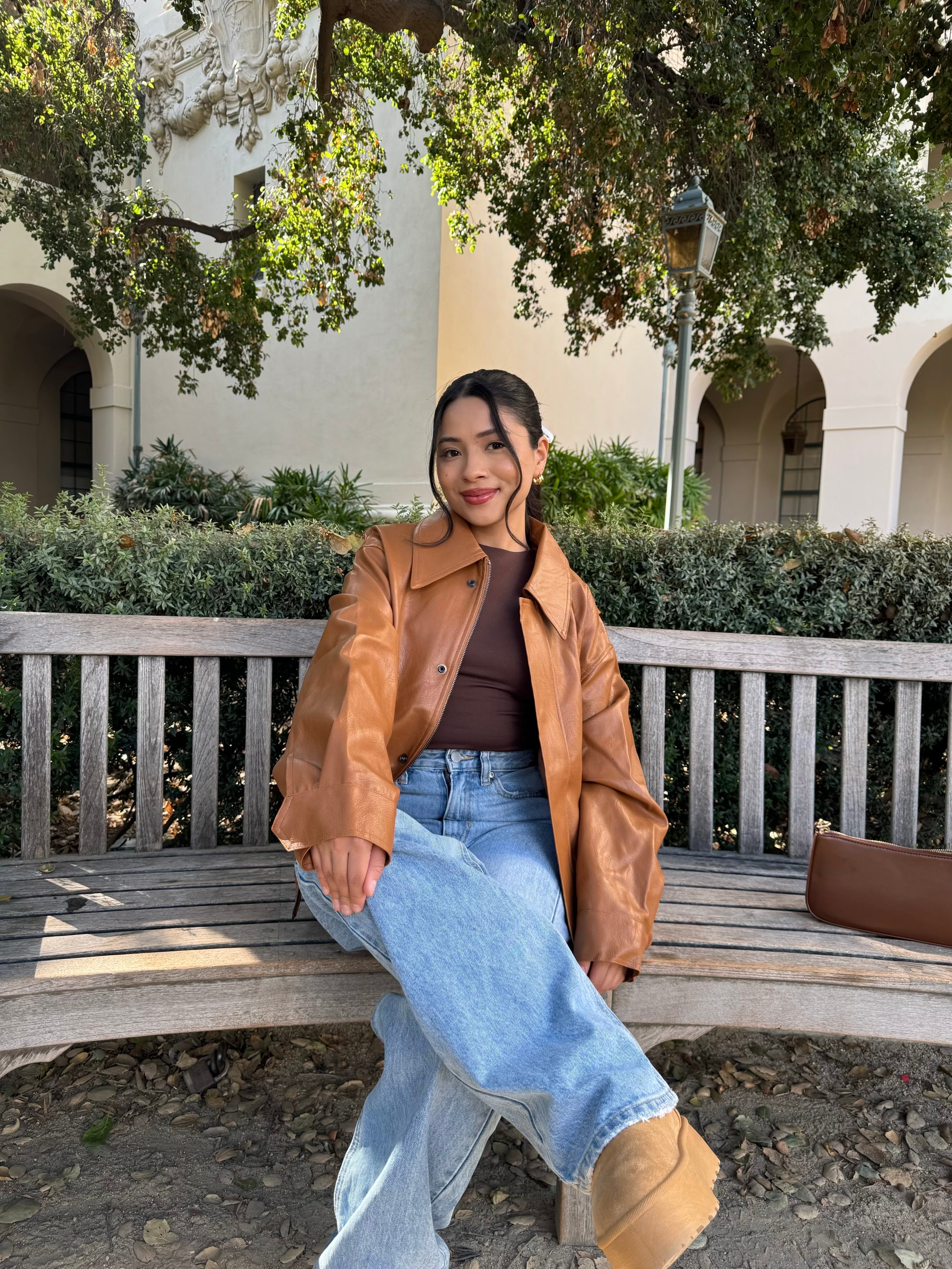 Late Nights Leather Jacket (Chestnut)