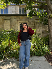 Hazel Cardigan Shrug (Cranberry)