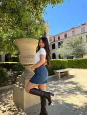 Crossover Mini Skirt