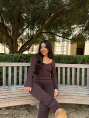 Be Kind Jumpsuit (Chocolate)