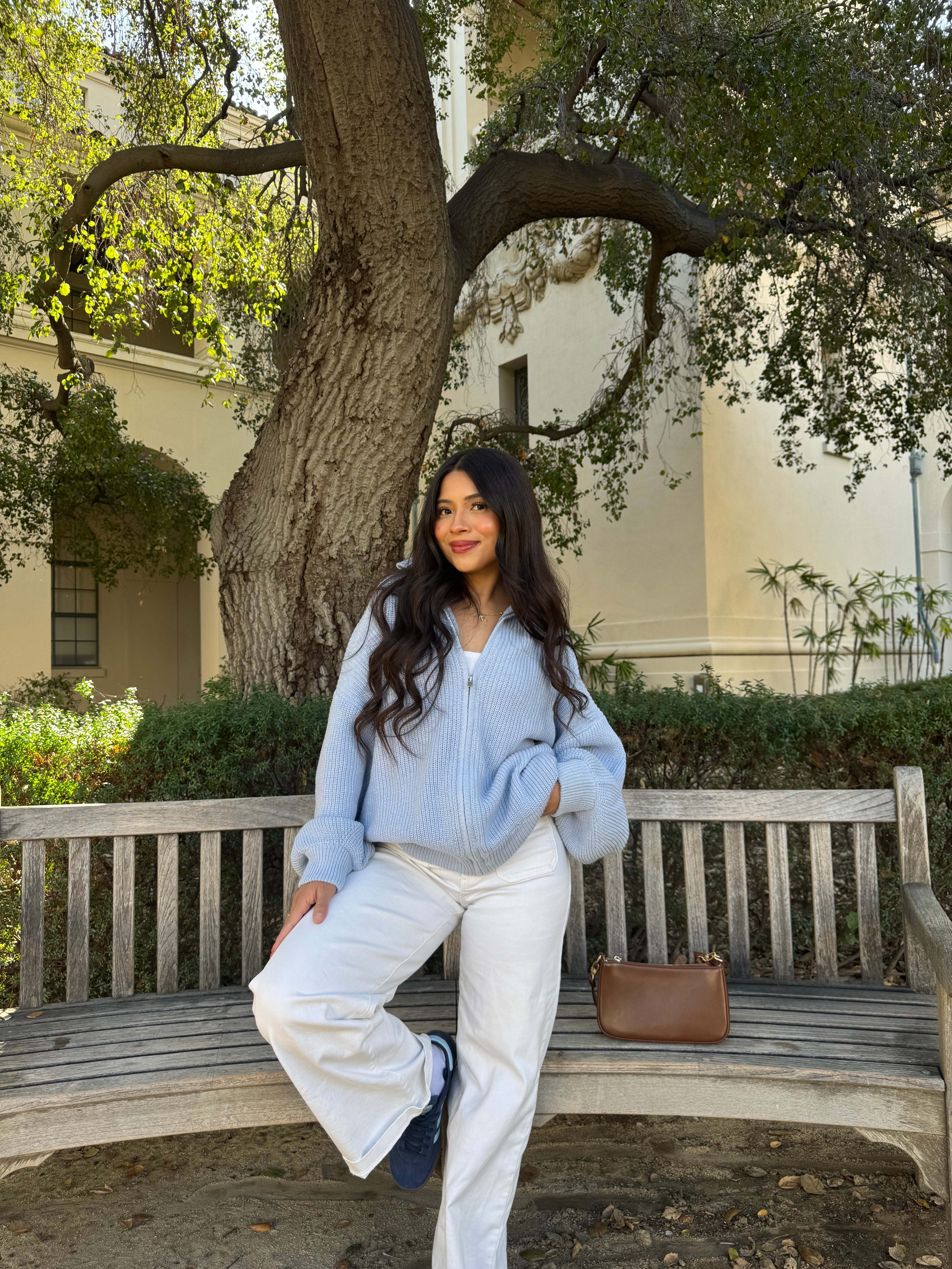 Brown Sugar Oversized Knit (Baby Blue)