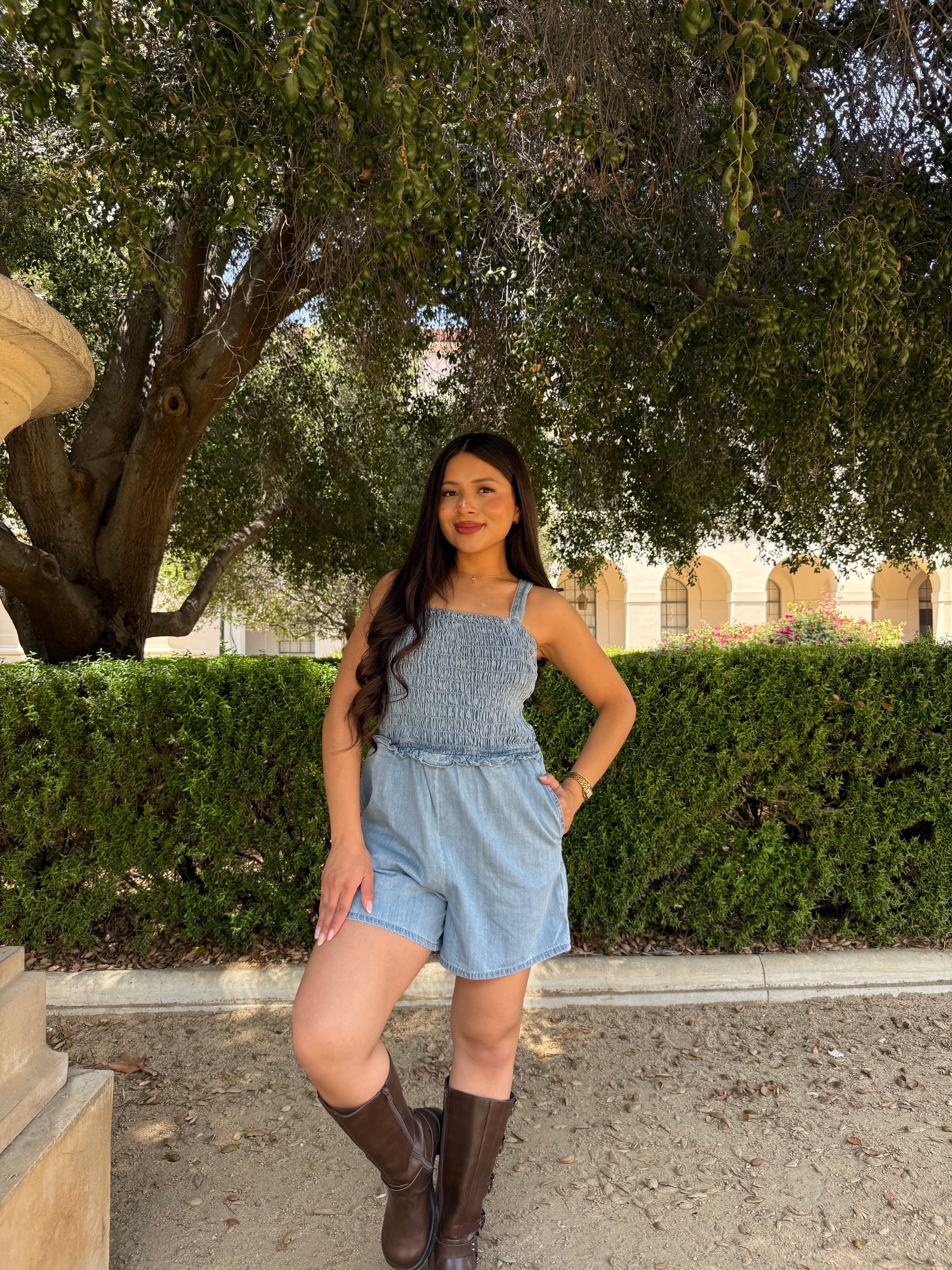 Weekend Denim Romper