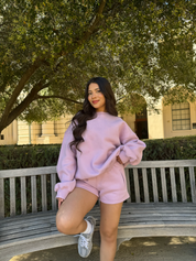 Simple Things Sweat Shorts (Lilac)