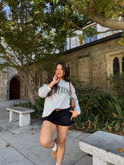 Everyday Mini Skort (Black Denim)