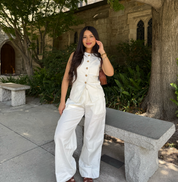 Sunset Tailored Vest (White)