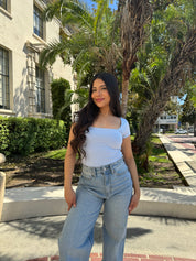 Butter Scoop Short Sleeve (Icy Blue)