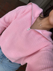 Strawberry Milk Knit Sweater