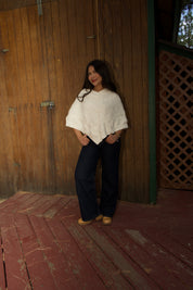 Sunday Drive Poncho (Cream)