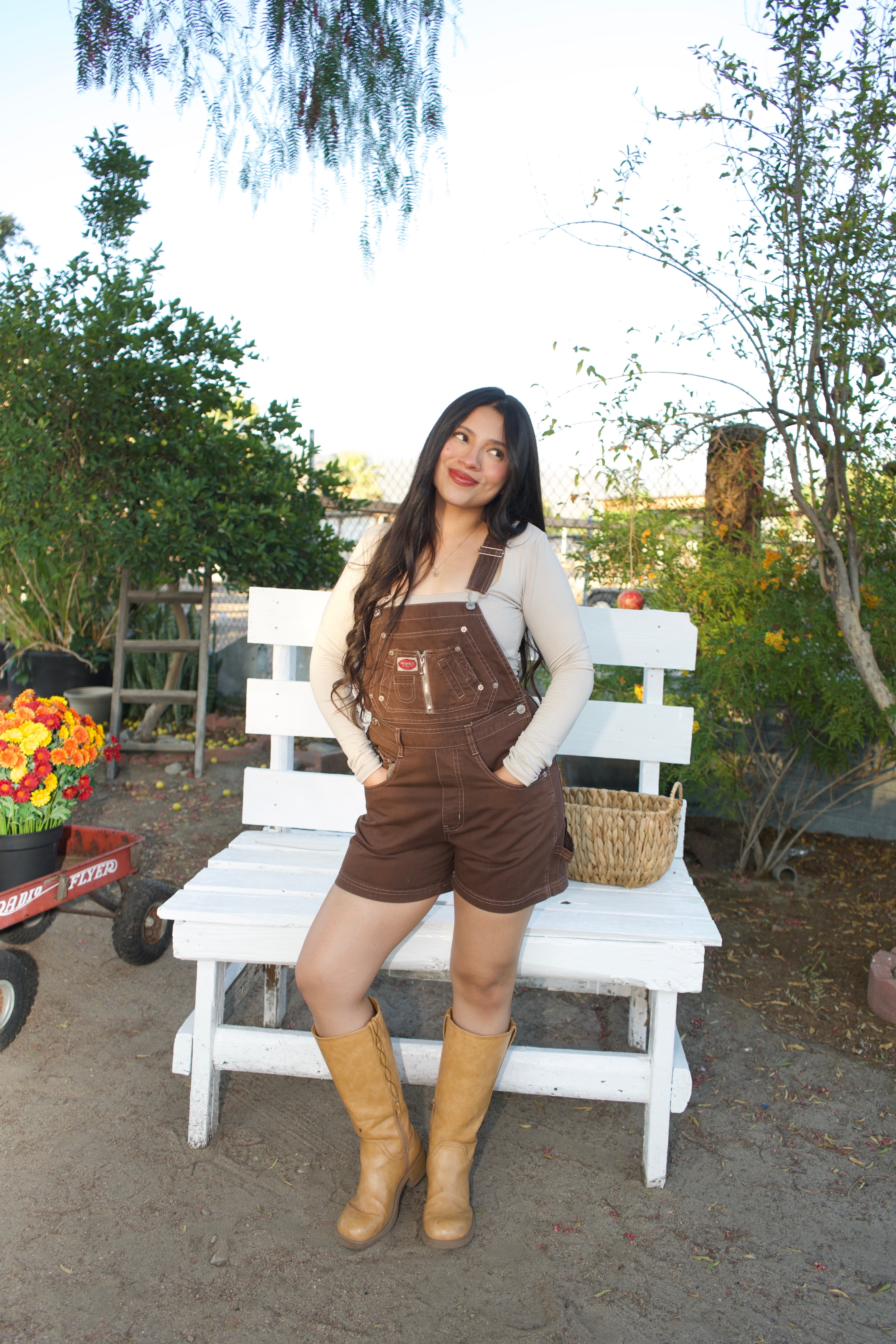 Oakley Short Overalls (Brown)