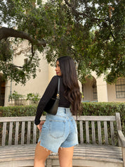 Kiki High Waisted Mom Shorts