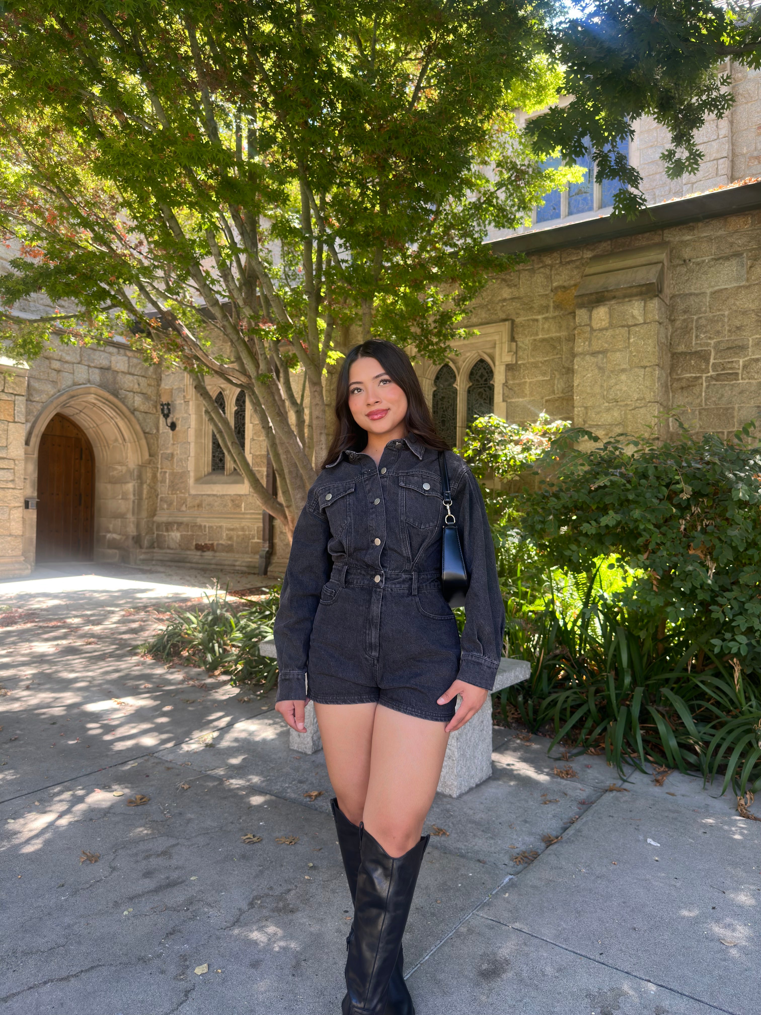 Rhode Denim Jumpsuit (Onyx)