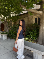 Sunset Tailored Vest (Navy)