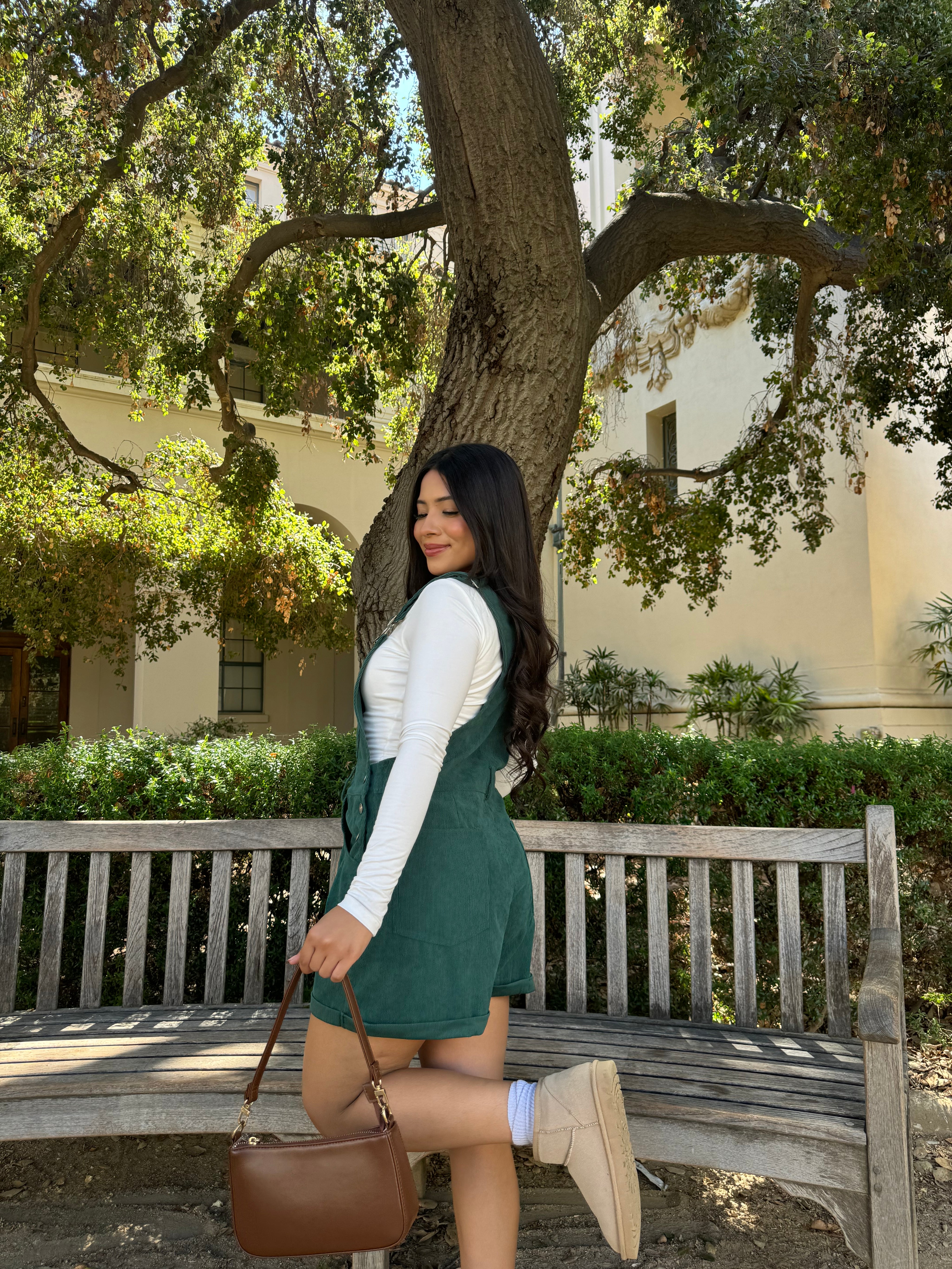 Rory Short Overalls (Hunter Green)