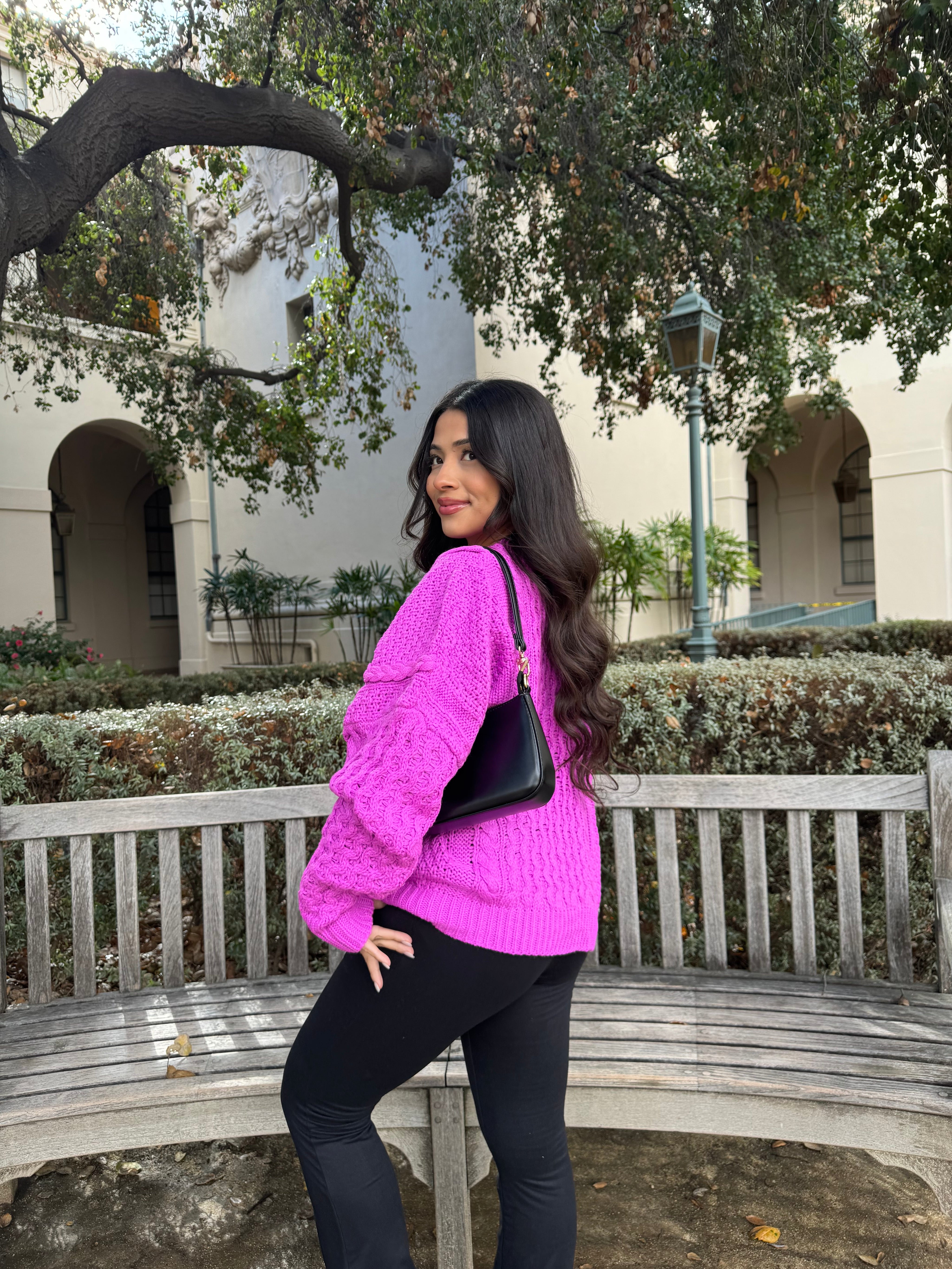 Rory Oversized Sweater (Orchid)