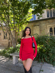 Bejeweled Knit Dress