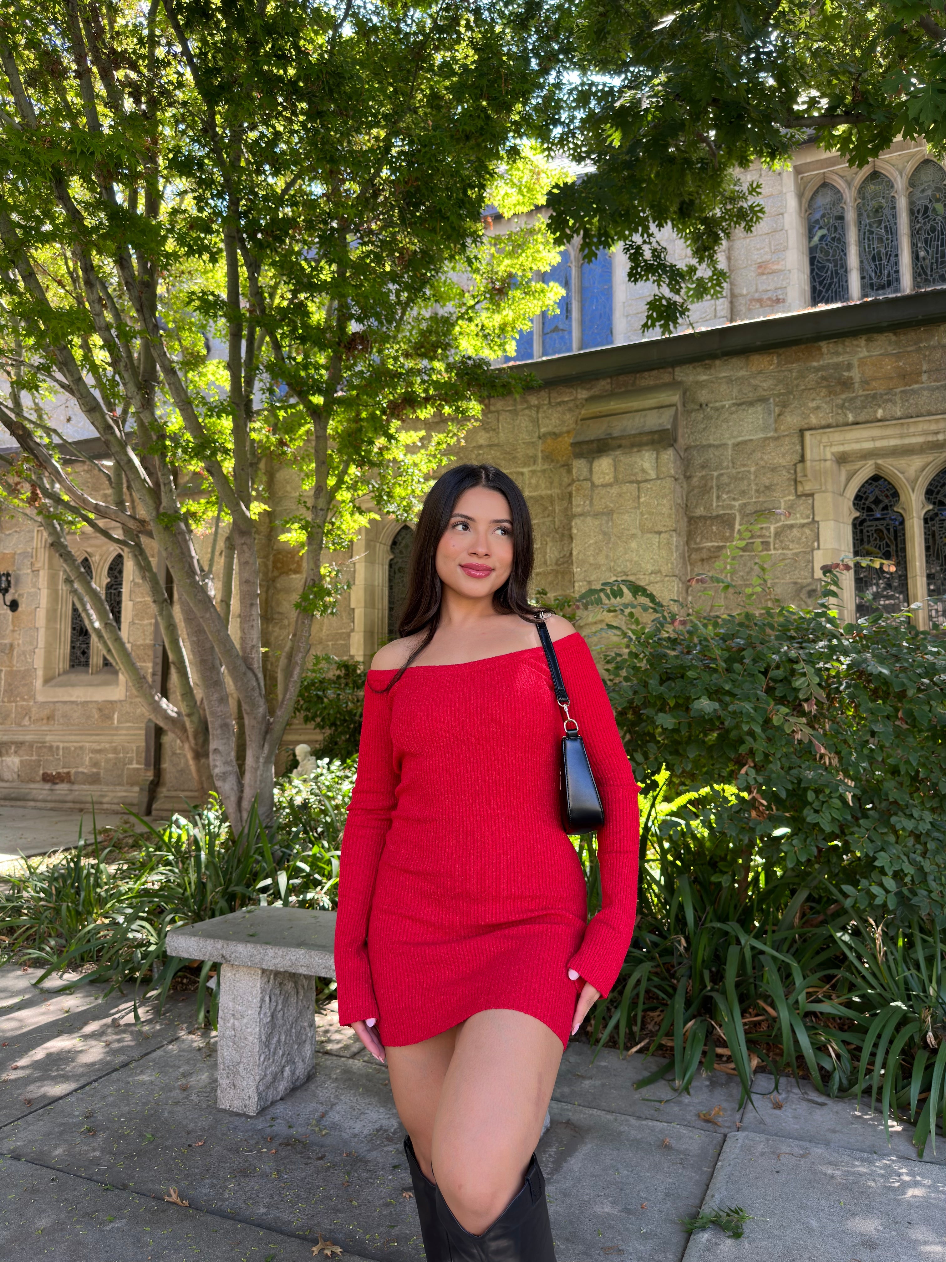 Bejeweled Knit Dress