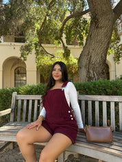 Rory Short Overalls (Cranberry)