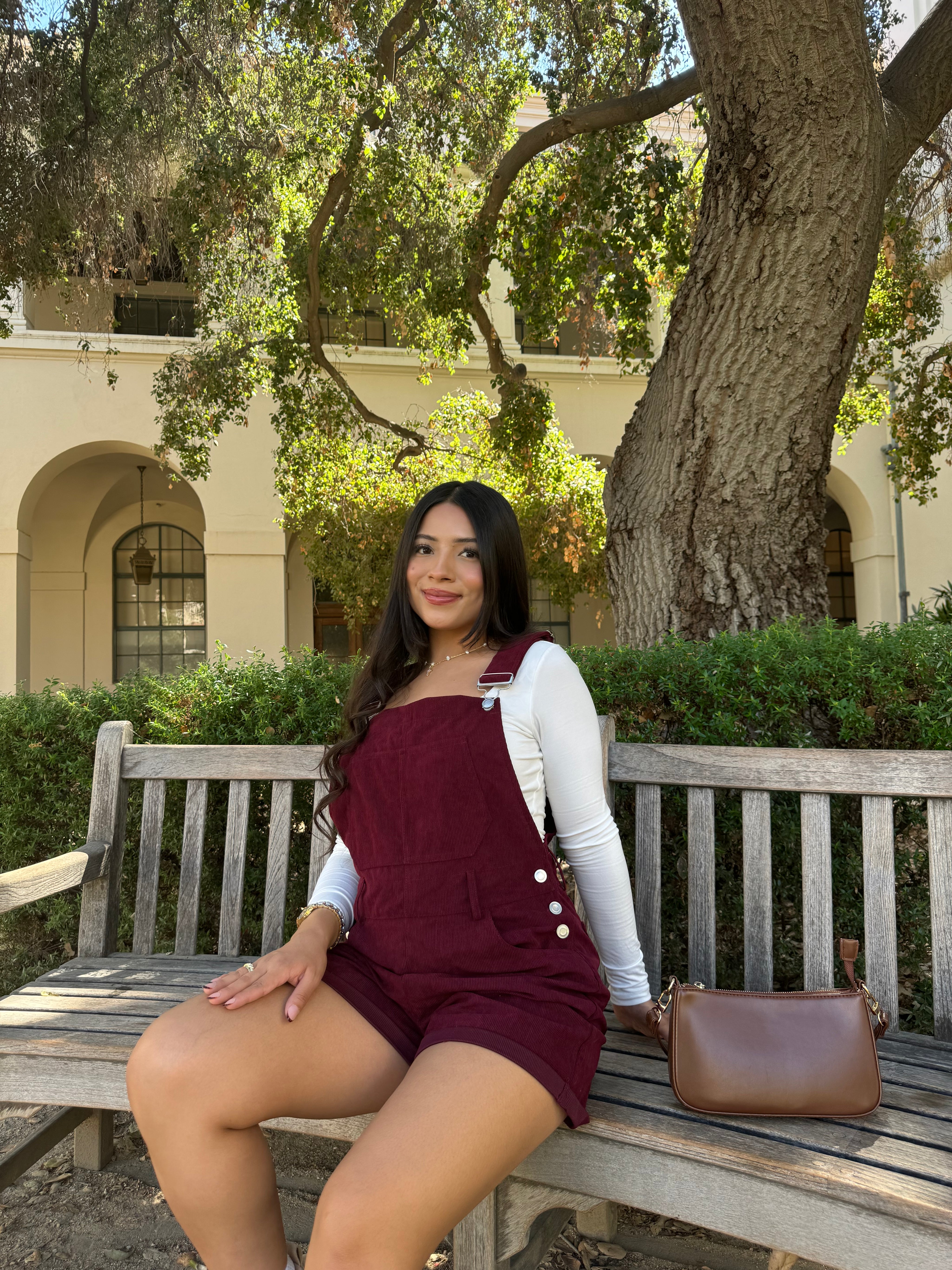 Rory Short Overalls (Cranberry)