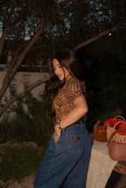 Soft Glance Leopard Top