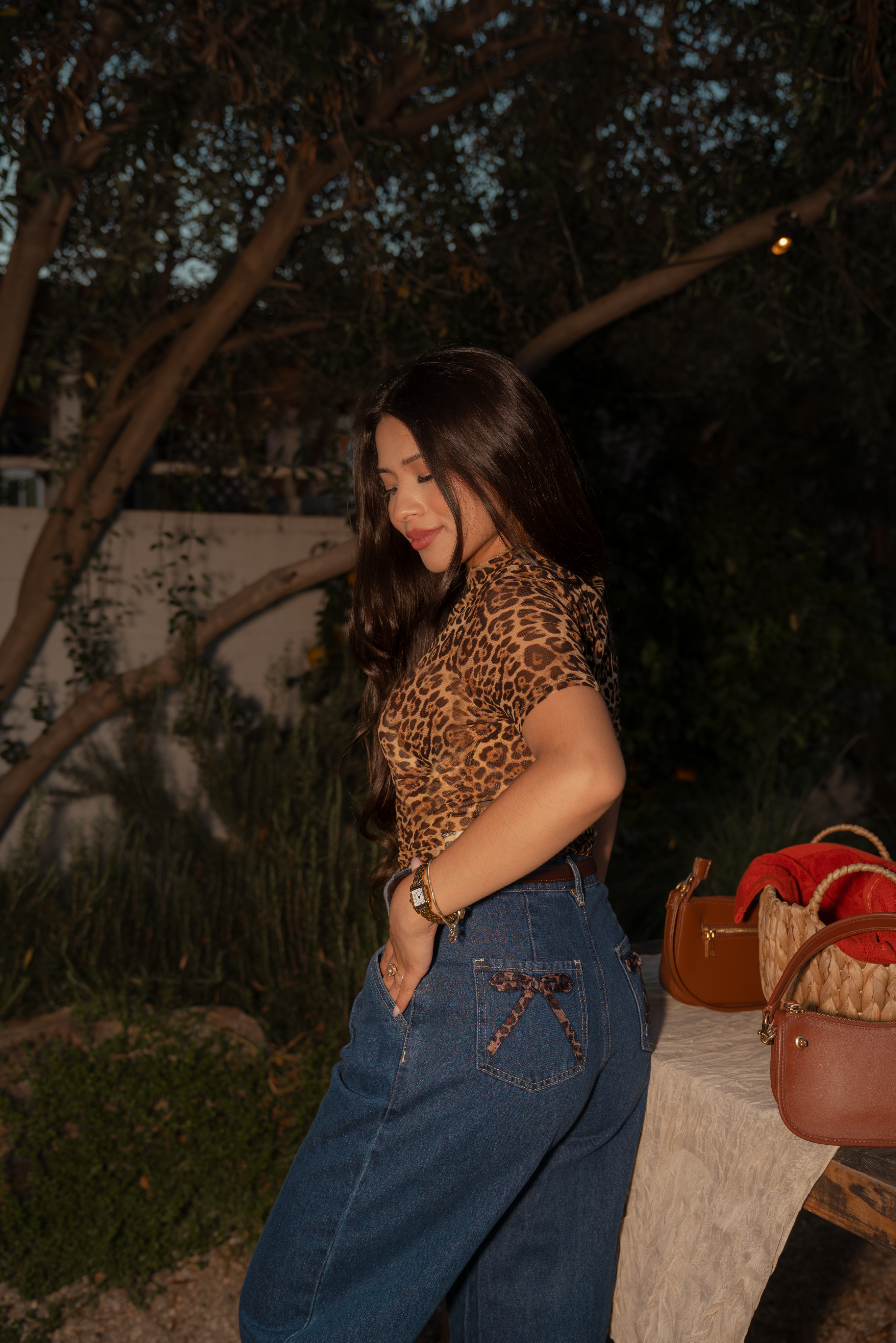 Soft Glance Leopard Top