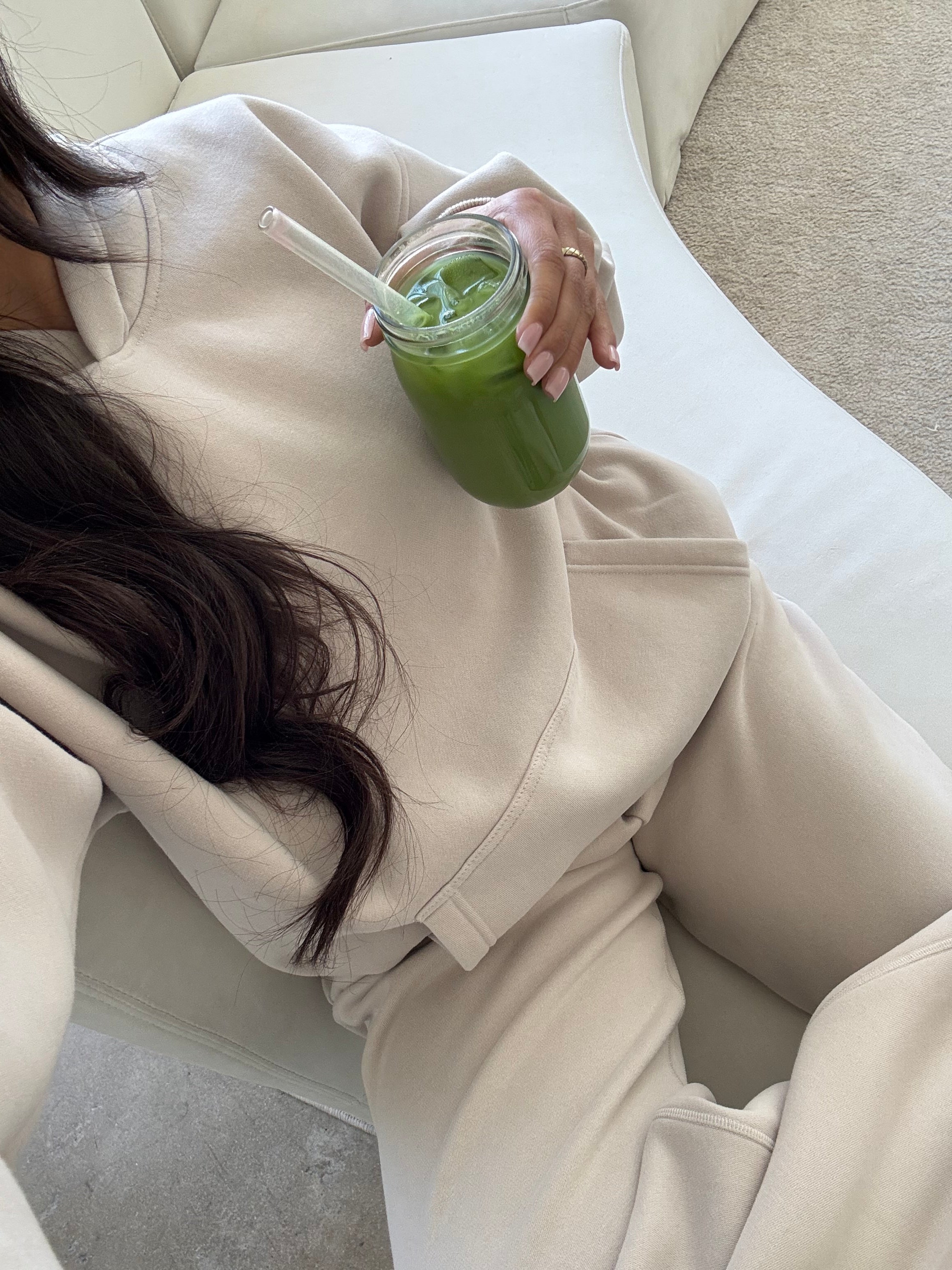 Serene Fleece Sweatpants (Oat)