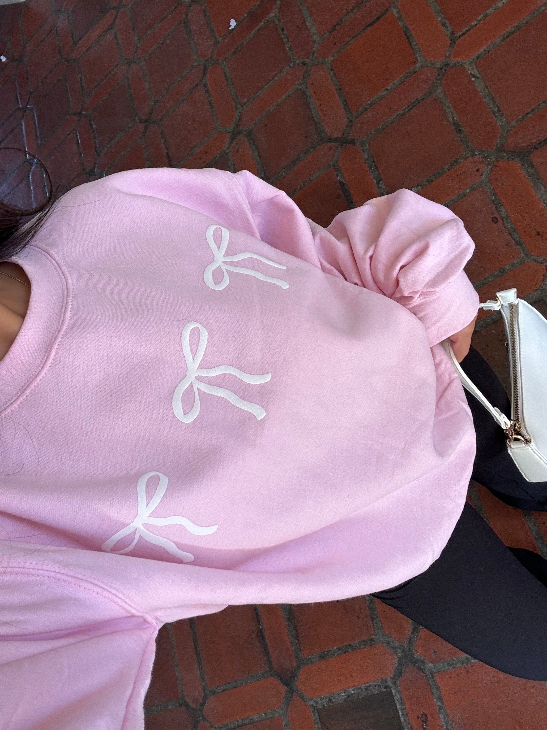 Pink Bows Crewneck
