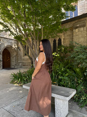 Toasted Almond Midi Dress