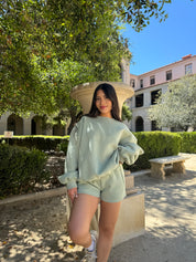 Simple Things Sweat Shorts (Sage)
