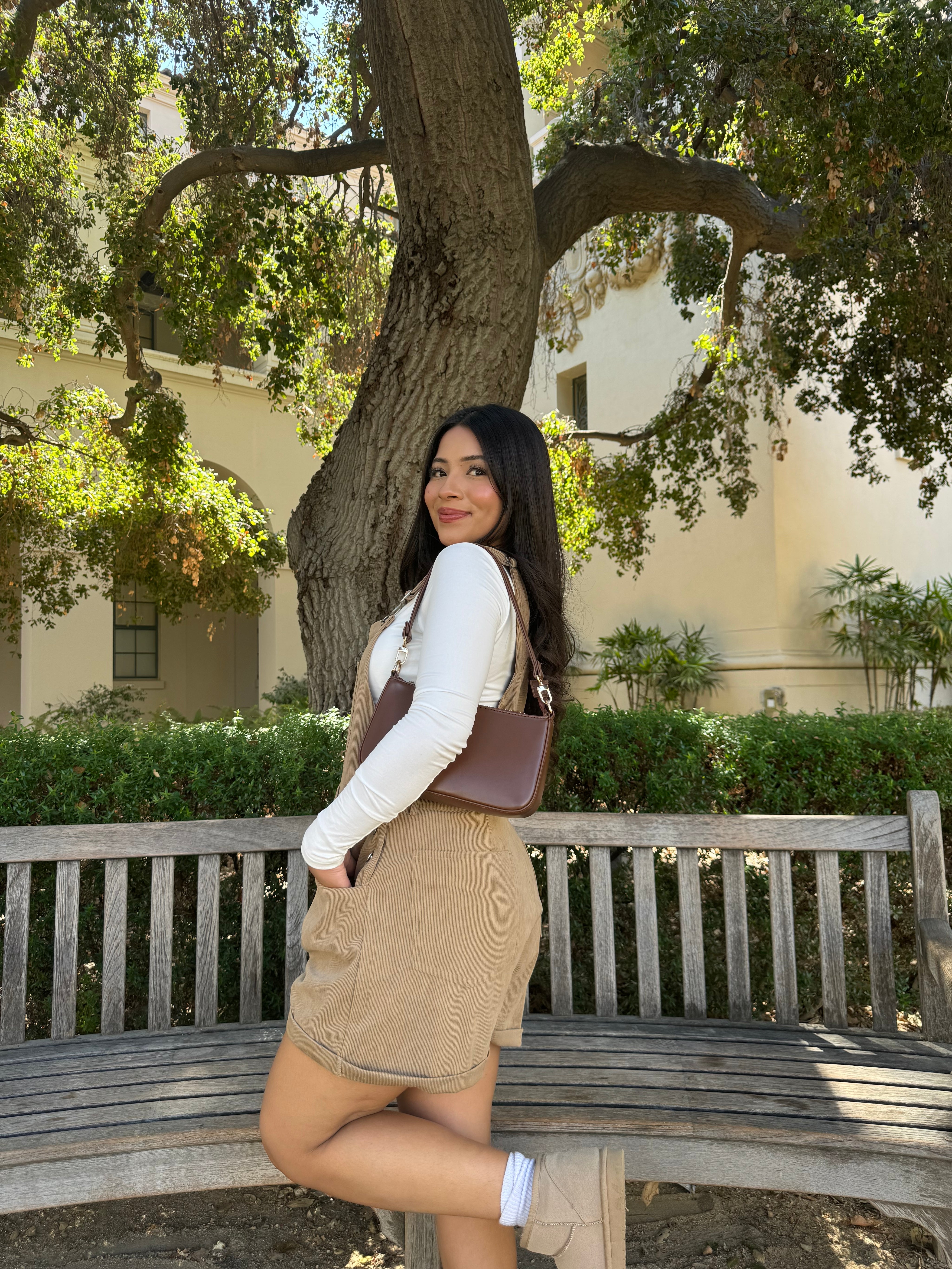 Rory Short Overalls (Taupe)