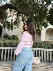 First Love Off The Shoulder Sweater