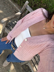 Pink Teddy Cardigan