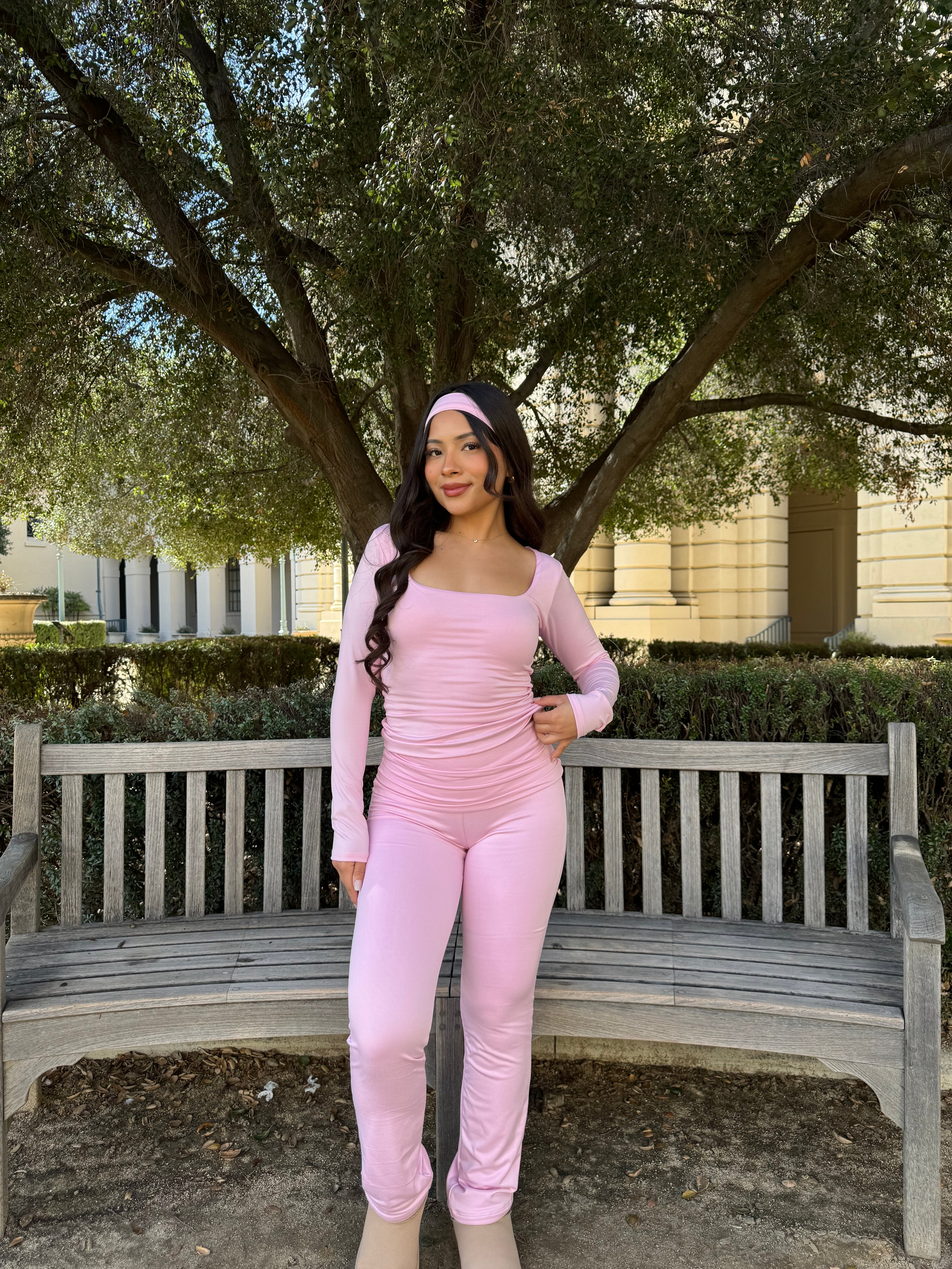 Ballerina Double Layered Set (Light Pink)