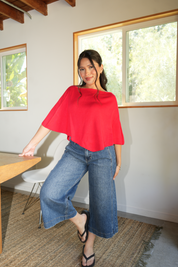 Sunbeam Poncho (Red)
