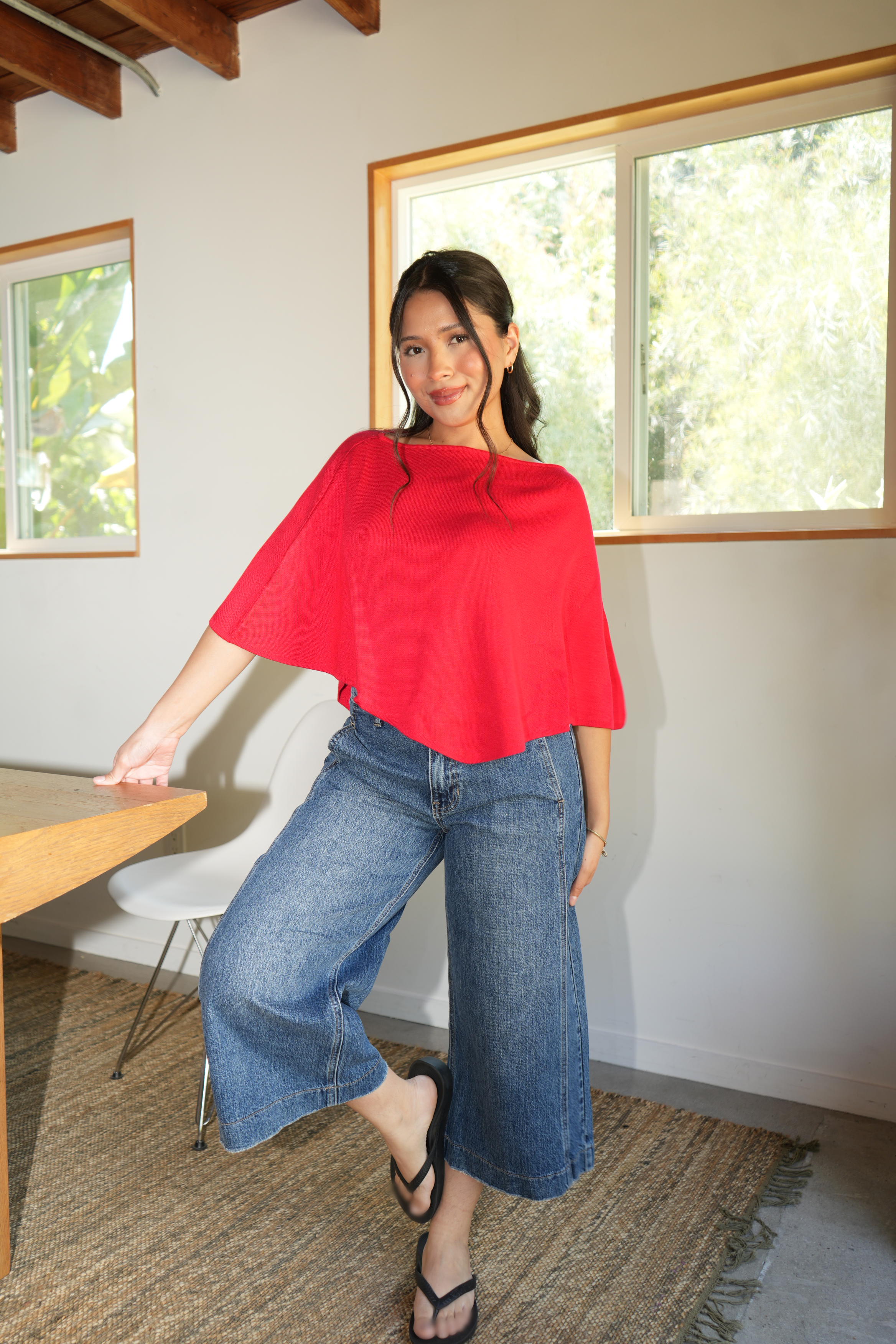Sunbeam Poncho (Red)